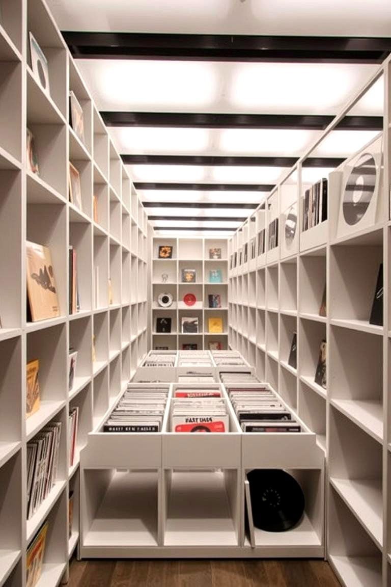24 Creative Vinyl Record Storage Ideas for Music Lovers 9 Modular Cube Shelves - 24 Vinyl Record Storage Ideas