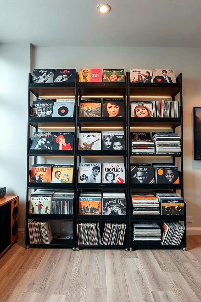 24 Creative Vinyl Record Storage Ideas for Music Lovers 18 Multi Tiered Shelf Units - 24 Vinyl Record Storage Ideas