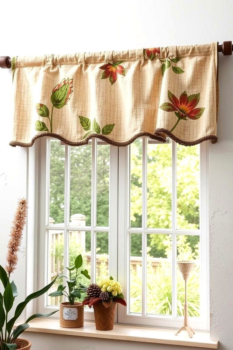 24 Window Valance Ideas to Refresh Your Home's Style 5 Nature Inspired Valance - 24 Window Valance Ideas