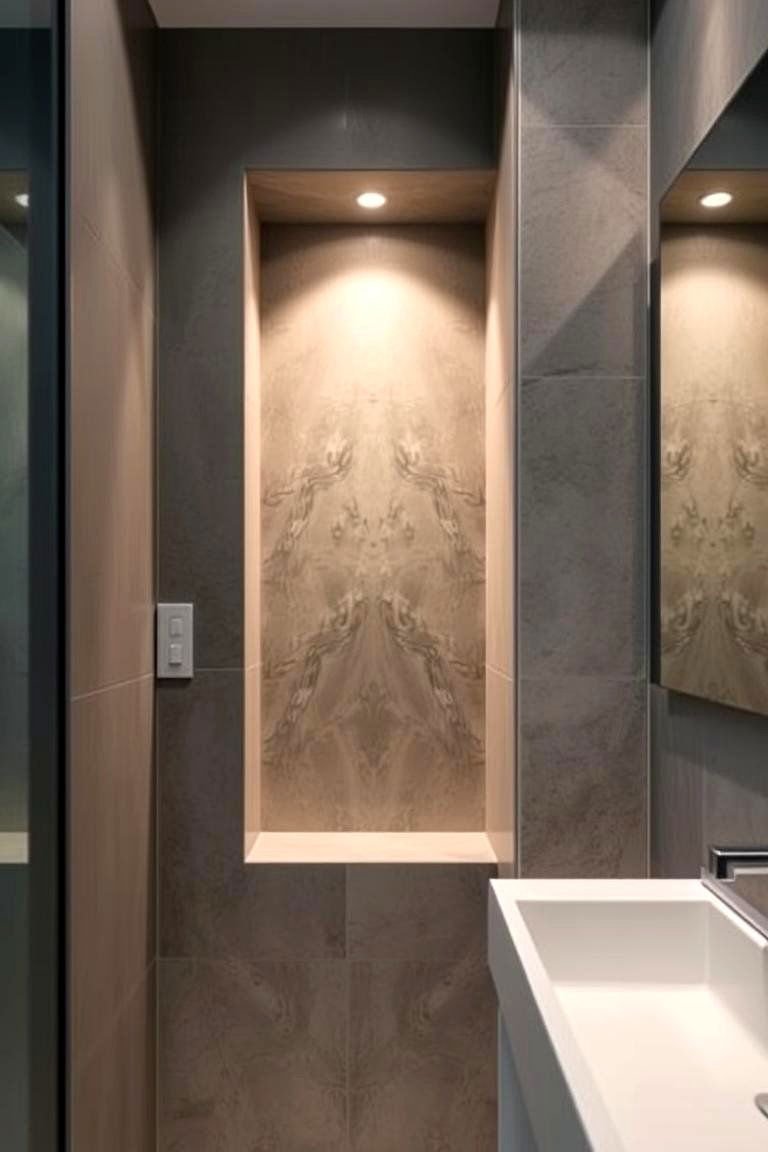 24 Clever Toilet Paper Storage Ideas for Organized Bathrooms 10 Recessed Niche Storage - 24 Toilet Paper Storage Ideas