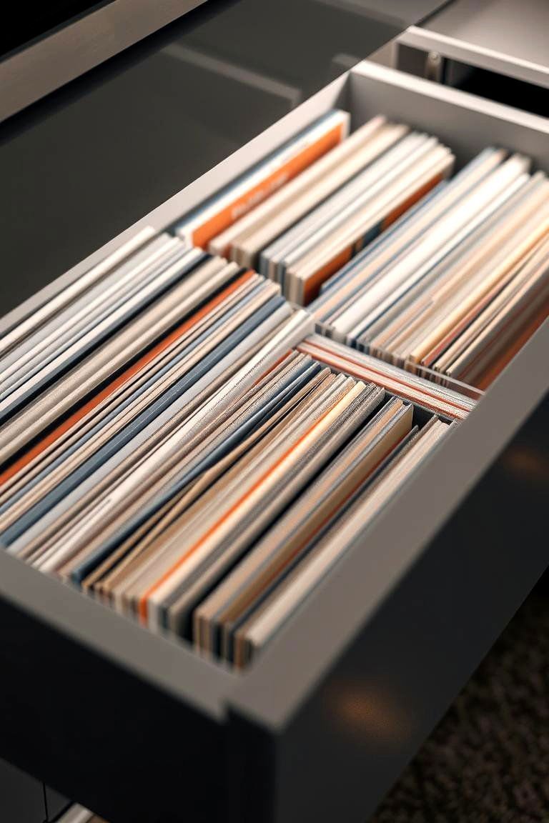 24 Creative Vinyl Record Storage Ideas for Music Lovers 14 Record Drawer Inserts - 24 Vinyl Record Storage Ideas