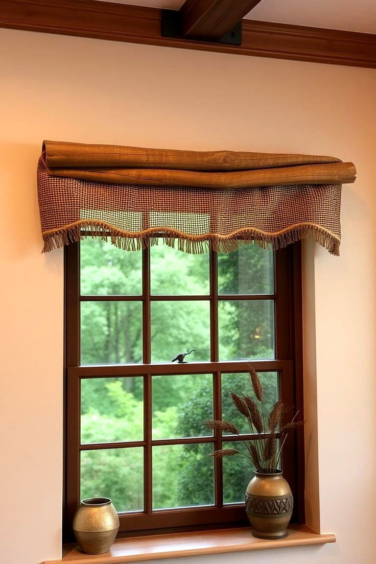 24 Window Valance Ideas to Refresh Your Home's Style 7 Rustic Charm Valance - 24 Window Valance Ideas