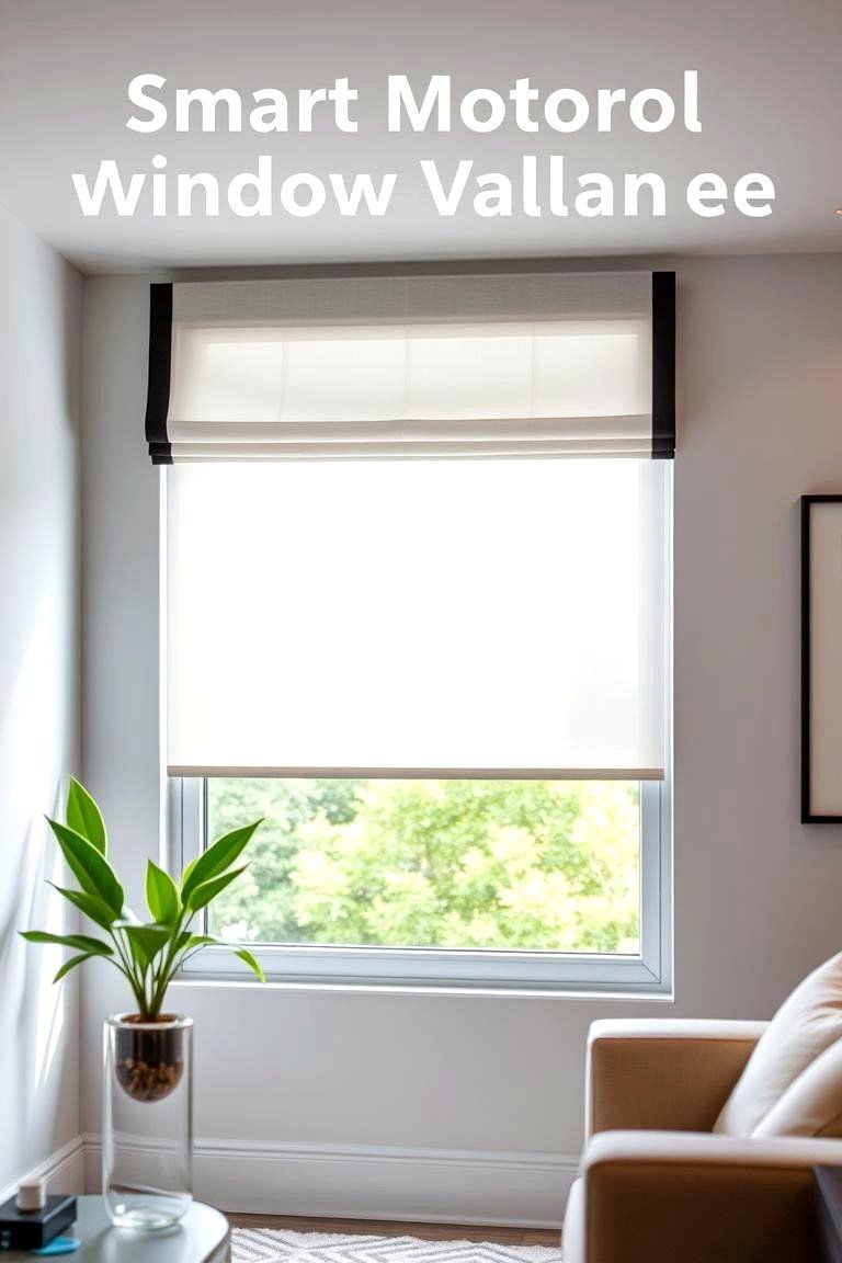 24 Window Valance Ideas to Refresh Your Home's Style 23 Smart Motorized Valance - 24 Window Valance Ideas