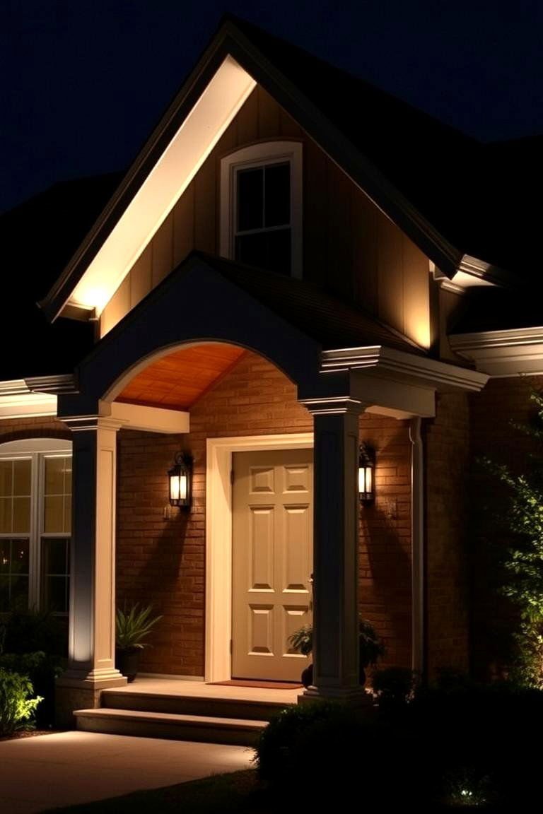 24 Soffit Lighting Ideas to Enhance Your Home's Exterior 21 Soffit Lighting for Enhanced Curb Appeal and Safety - 24 Soffit Lighting Ideas