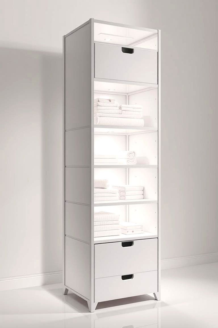 24 Clever Toilet Paper Storage Ideas for Organized Bathrooms 9 Standalone Storage Tower - 24 Toilet Paper Storage Ideas