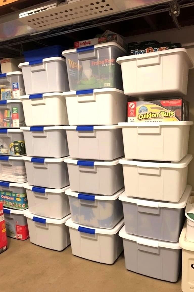 24 Basement Storage Ideas for Clutter-Free Organization 17 Storage Bins for Toys and Games - 24 Basement Storage Ideas