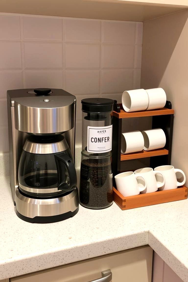 24 Kitchen Counter Decor Ideas: Functional & Aesthetic Displays 10 That Essential Coffee Station Setup - 24 Kitchen Counter Decor Ideas