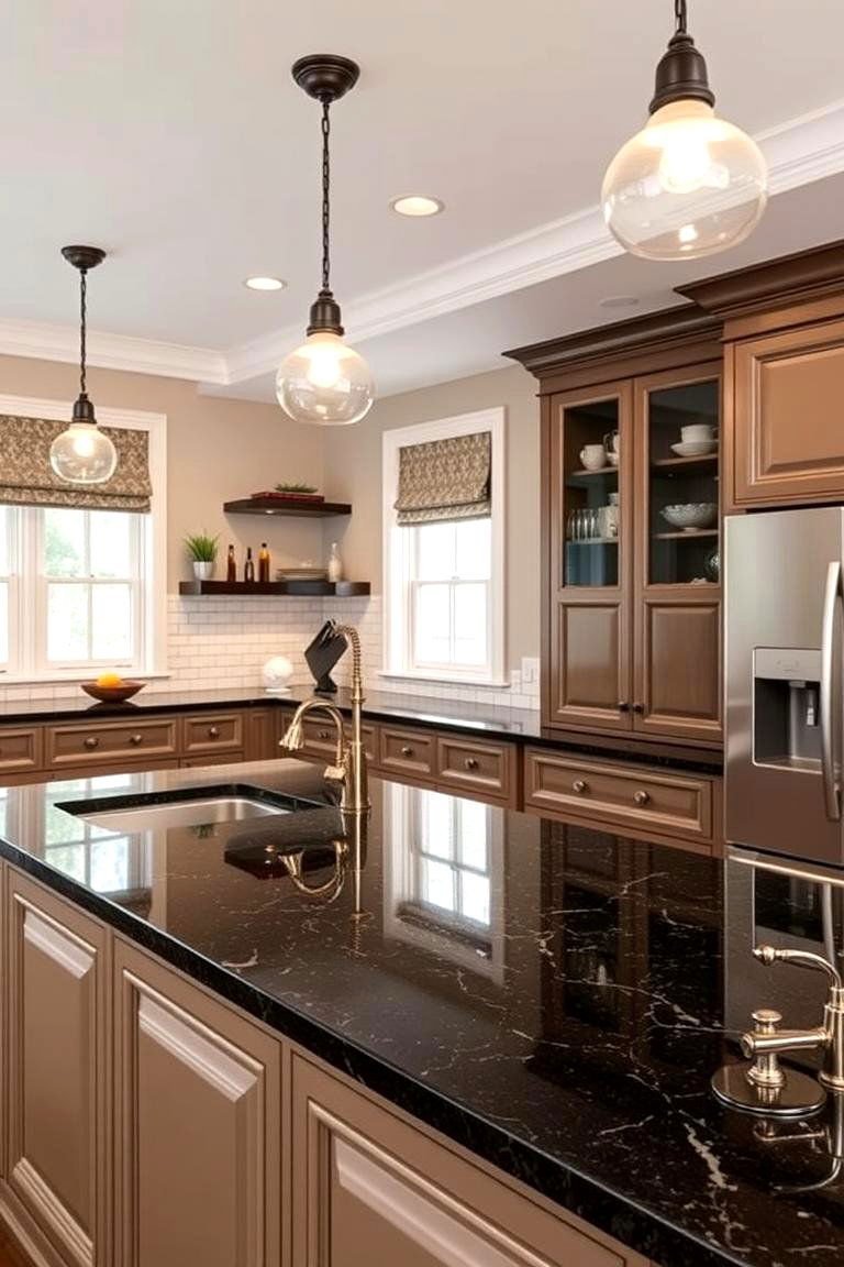 24 Black Granite Countertop Kitchen Ideas for Sleek Spaces 28 Timeless Enduring Style - 24 Black Granite Countertops Kitchen Ideas