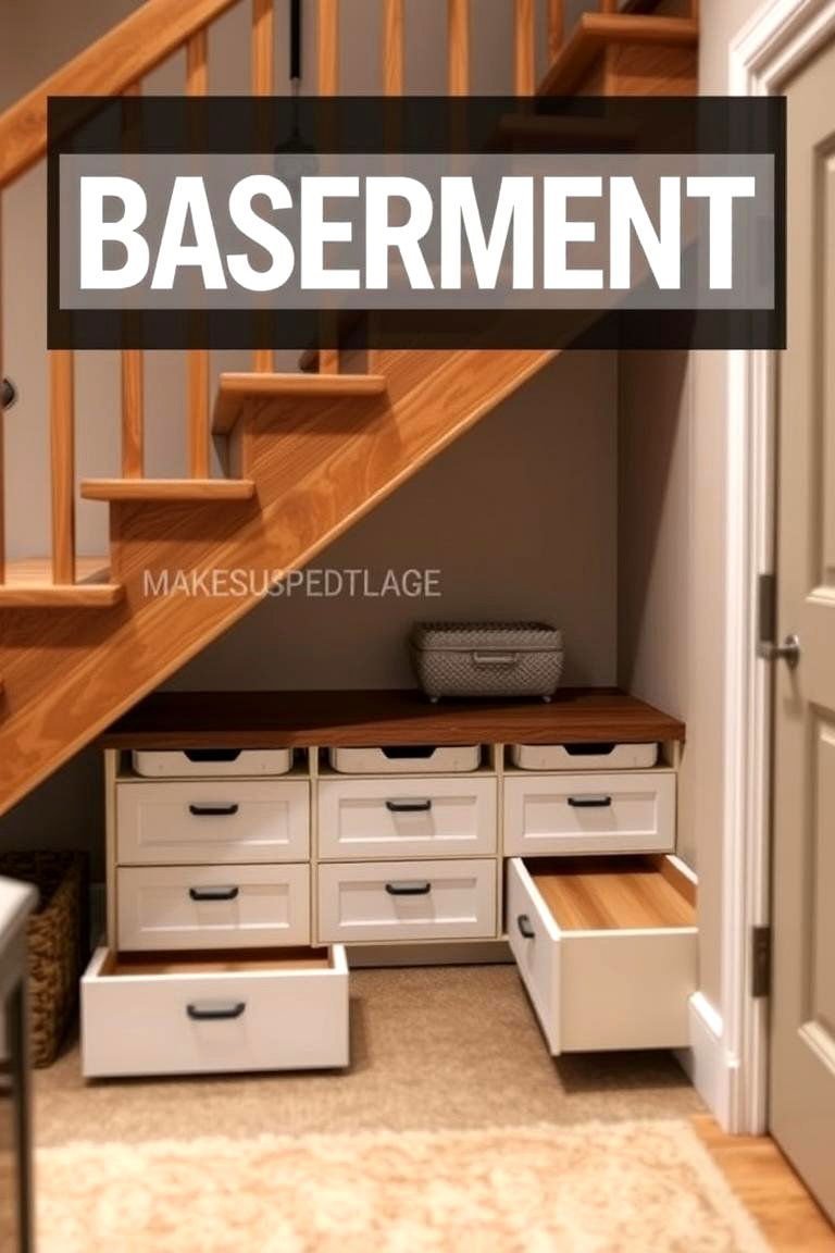 24 Basement Storage Ideas for Clutter-Free Organization 7 Under stair Storage for Hidden Space - 24 Basement Storage Ideas