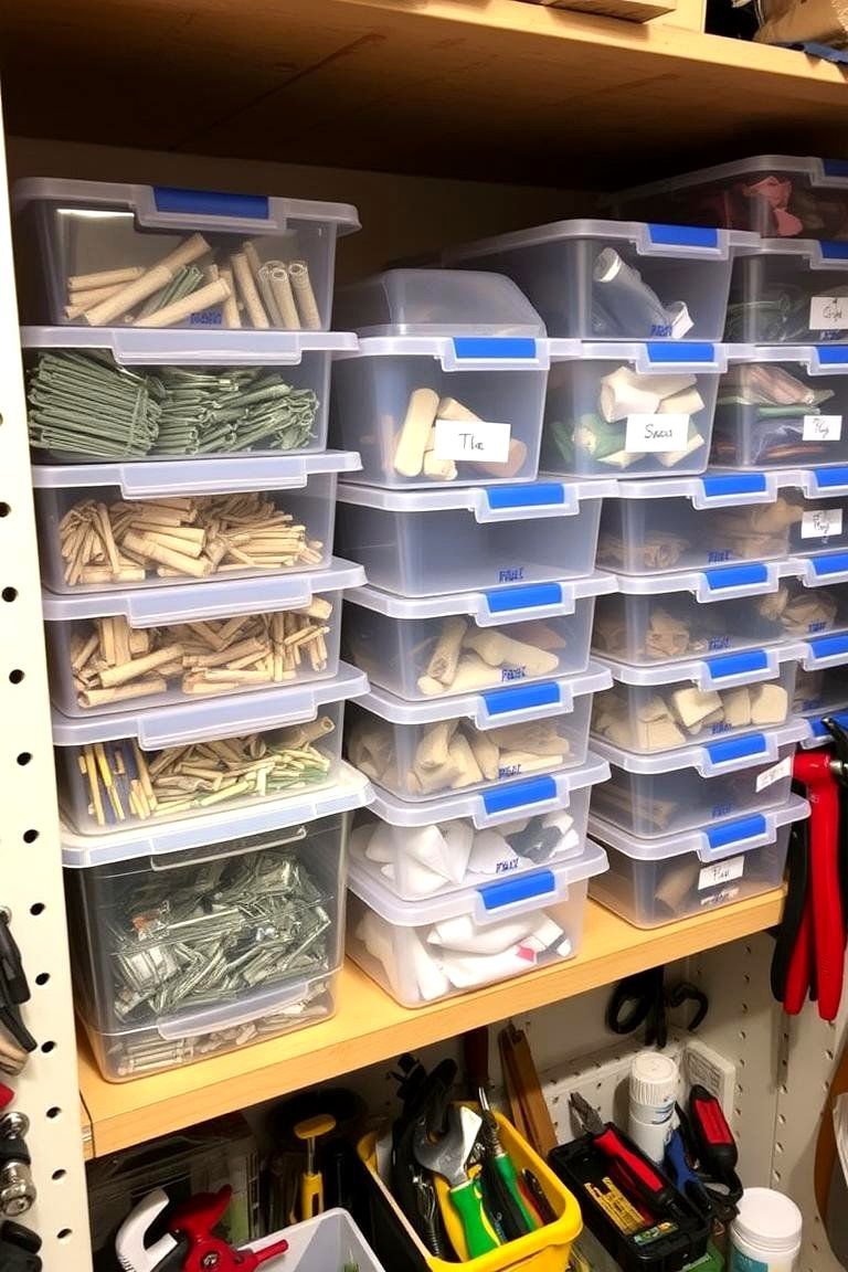 24 Tack Room Ideas for a More Organized Space Quickly 7 Using Clear Bins for Easy Visibility - 24 Tack Room Ideas