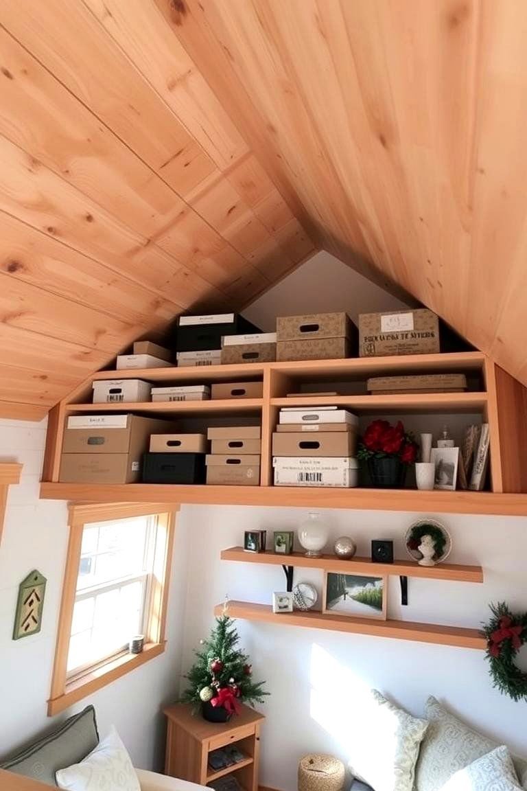 24 Tiny House Storage Ideas to Maximize Small Spaces 13 Utilizing Often Forgotten Ceiling Mounted Storage - 24 Tiny House Storage Ideas
