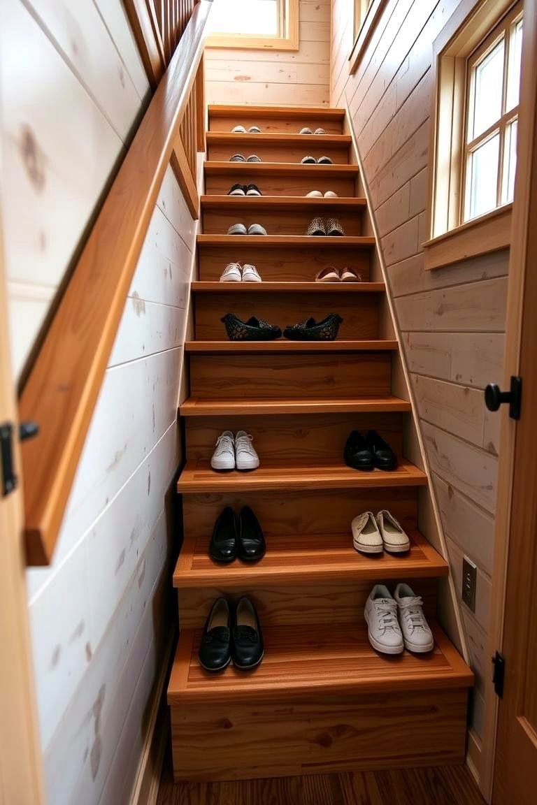 24 Tiny House Storage Ideas to Maximize Small Spaces 5 Utilizing Staircase Storage Niches - 24 Tiny House Storage Ideas