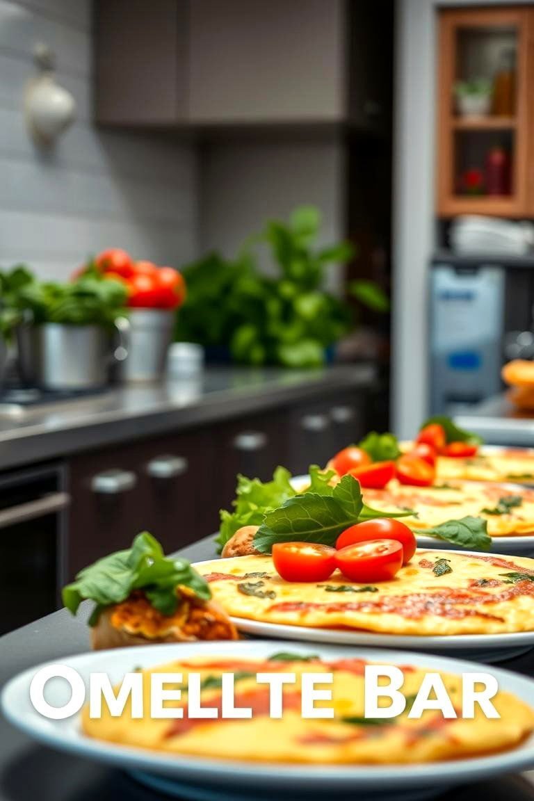 24 Breakfast Bar Ideas for Modern Kitchens and Small Spaces 11 Veggie Omelette Bar - 24 Breakfast Bar Ideas