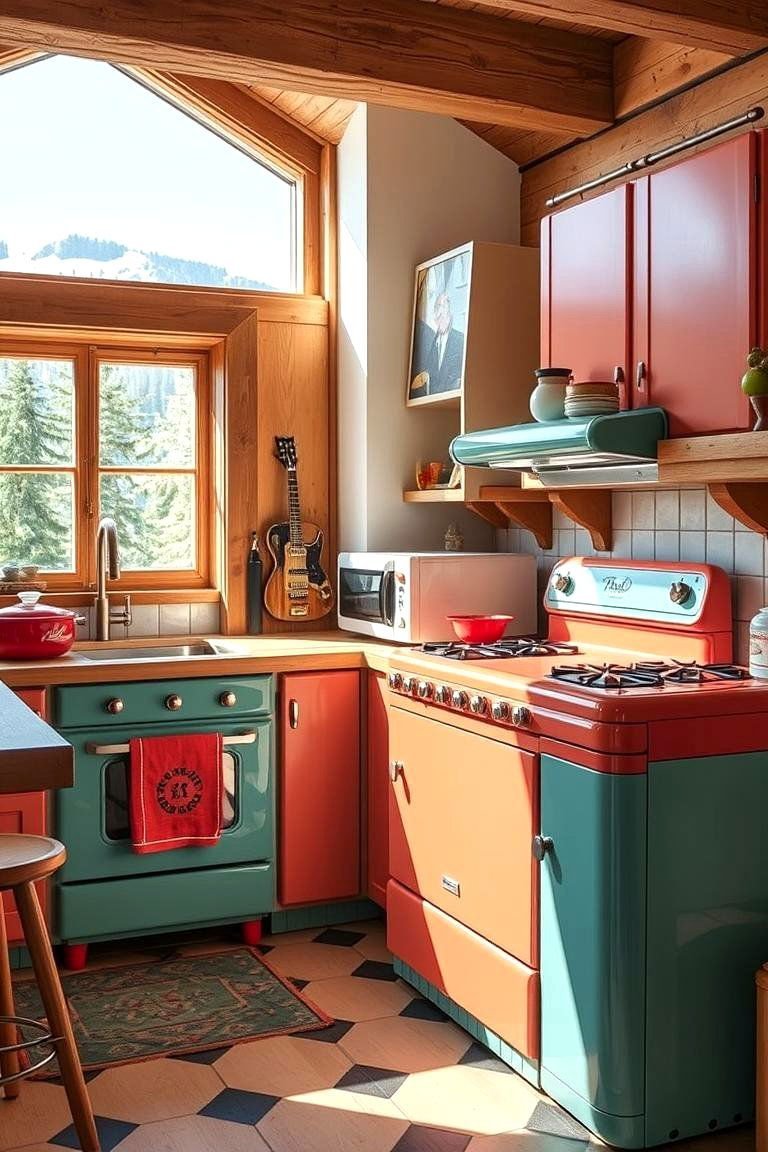 24 Mountain House Kitchen Ideas for Rustic Charm 20 Vintage Inspired Appliances for Retro Charm - 24 Mountain House Kitchen Ideas