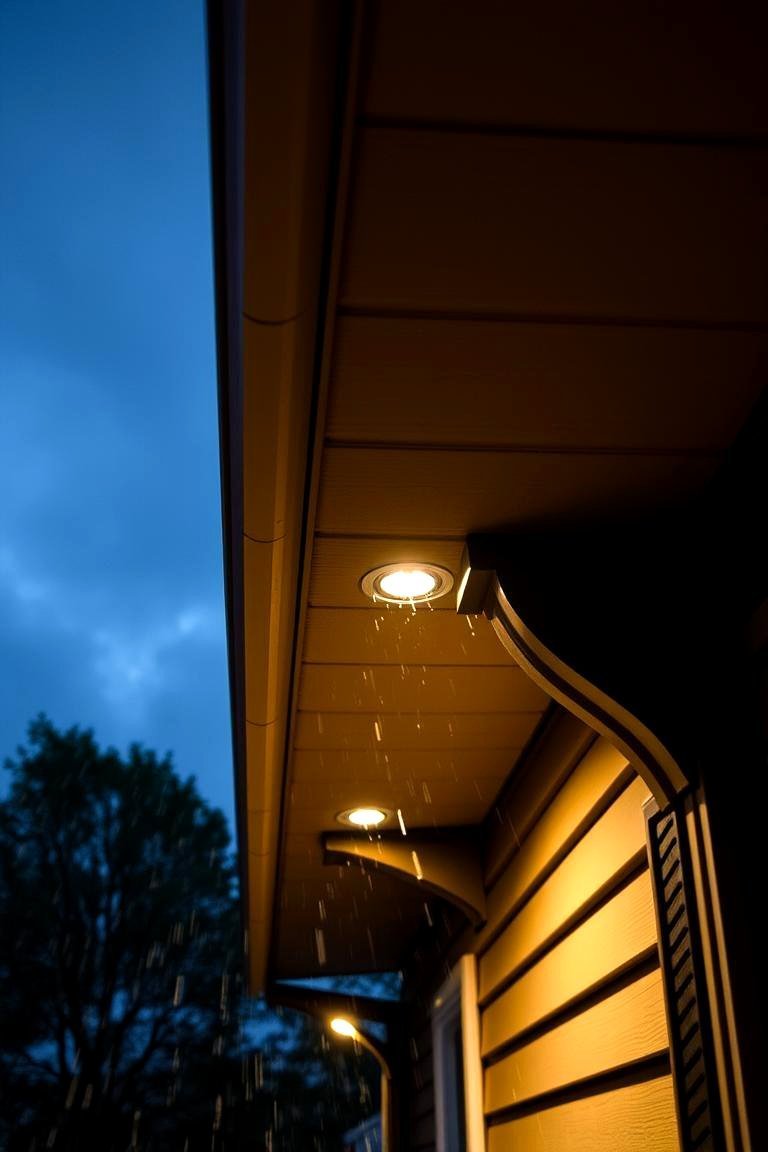 24 Soffit Lighting Ideas to Enhance Your Home's Exterior 17 Weatherproof Soffit Lighting Systems for All Season Use - 24 Soffit Lighting Ideas