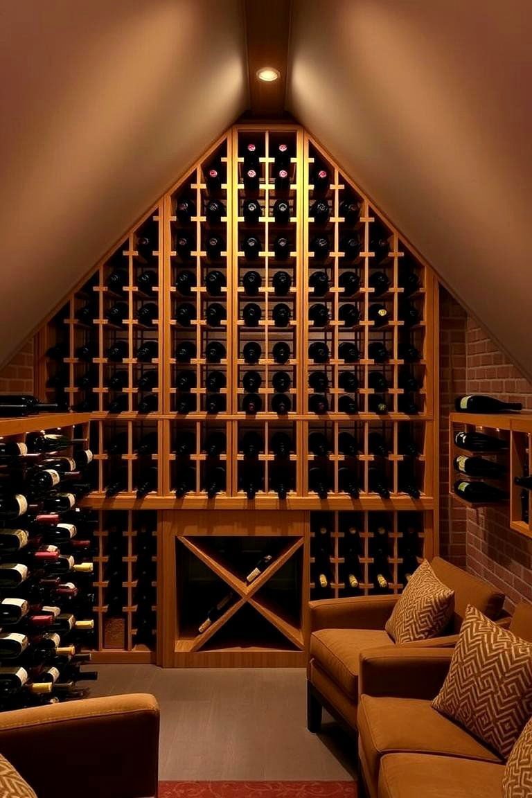24 Creative Attic Room Ideas to Maximize Your Space 16 Wine Cellar - 24 attic room ideas