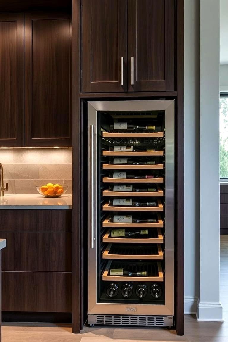 24 Luxury Kitchen Designs for High-End Culinary Spaces 12 Wine Fridge - 24 Luxury Kitchen Ideas