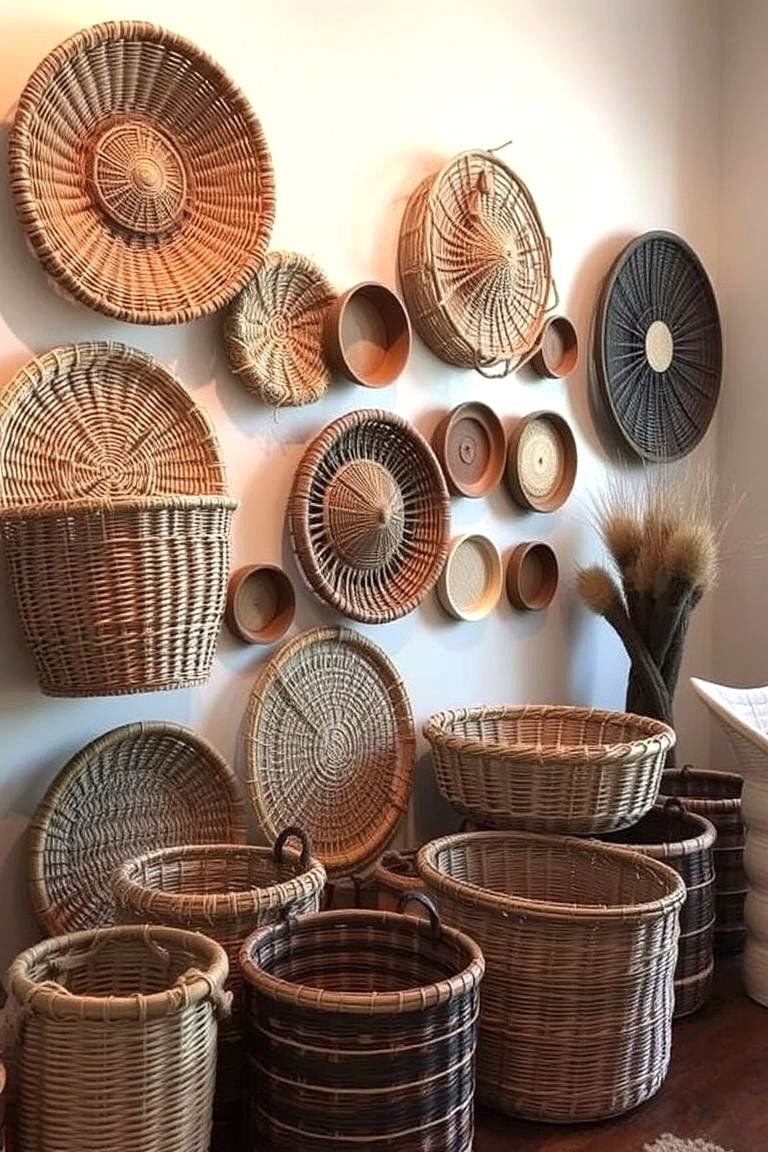 24 Clever Toilet Paper Storage Ideas for Organized Bathrooms 17 Woven Basket Display - 24 Toilet Paper Storage Ideas