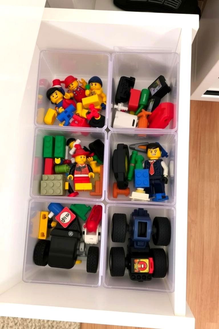 24 Toy Storage Ideas for a Clutter-Free Kids' Room 18 Clear Acrylic Drawer Organizers - 24 Toy Storage Ideas
