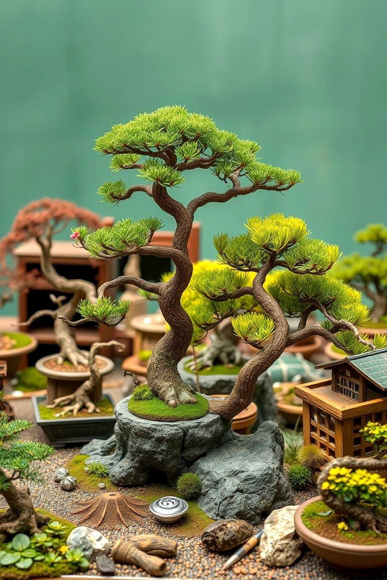 24 Bonsai Garden Ideas to Elevate Your Indoor Greenery 14 Creative Bonsai Sculpting - 24 Bonsai Garden Ideas