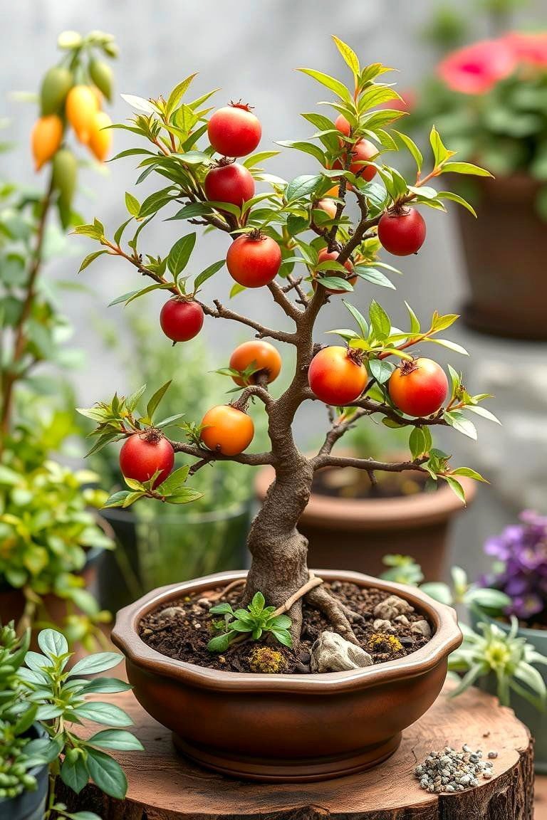 24 Bonsai Garden Ideas to Elevate Your Indoor Greenery 23 Edible Bonsai Garden Touch - 24 Bonsai Garden Ideas