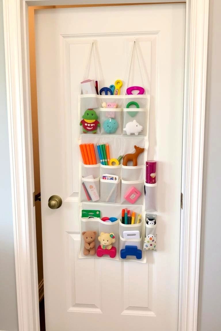 24 Toy Storage Ideas for a Clutter-Free Kids' Room 9 Over the Door Organizers with Pockets - 24 Toy Storage Ideas