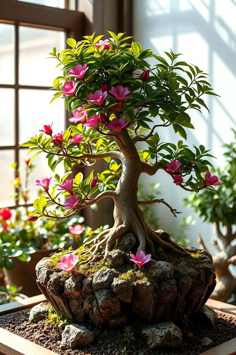 24 Bonsai Garden Ideas to Elevate Your Indoor Greenery 11 Seasonal Bonsai Transformation - 24 Bonsai Garden Ideas