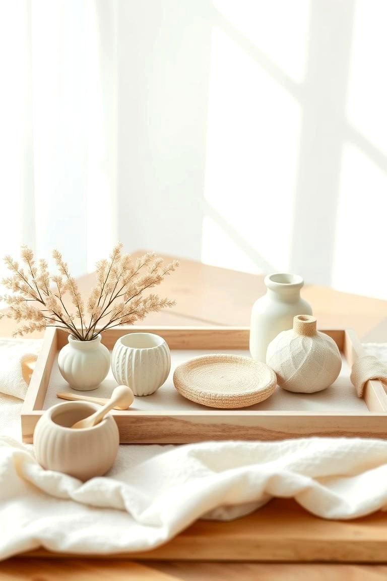 24 Creative Tray Decor Ideas for Stylish Home Organization 25 Serene Scandi Tray - 24 Tray Decor Ideas