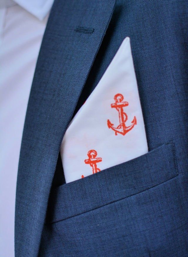 How to Make a Pocket Square: 15 Easy DIY Pocket Square Ideas 10 DIY Stamped Pocket Square at Home